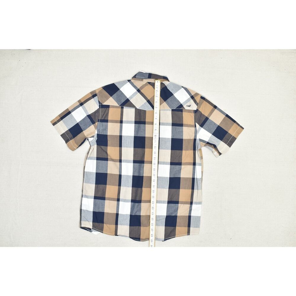 Coastal Men's Plaid Short Sleeve Button Down Shirt Regular Size XL - Picture 5 of 8